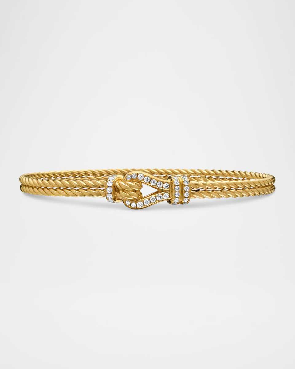 4.5mm Thoroughbred Loop Bracelet in 18K Gol